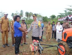 Polres Biak Numfor Wujudkan Ketahanan Pangan Lewat Penanaman Jagung