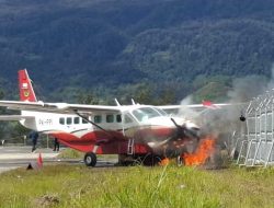 Bandara Aminggaru Ditutup Sementara Usai Kecelakaan Pesawat Amole Air