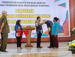 DPMK Biak Numfor Bekali Anggota Bamuskam, Dorong Sinergi Pembangunan Kampung